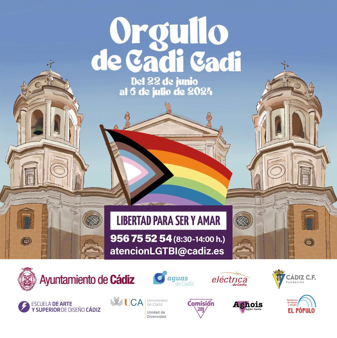 Orgullo LGTBIQAP+ 2024 de Cádiz “Orgullo de Cadi Cadi”