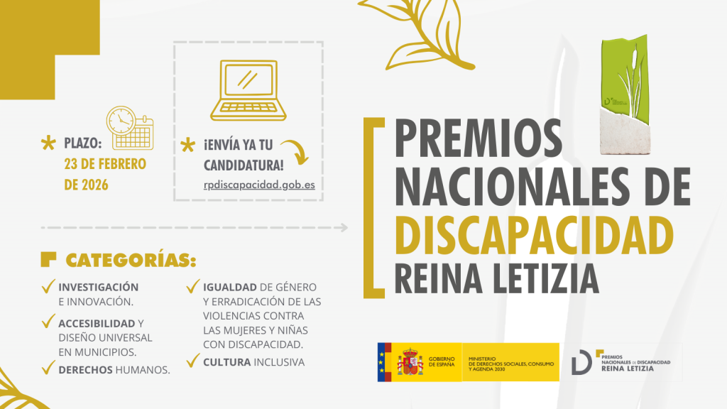 Premios Nacionales de Discapacidad Reina Letizia 2026