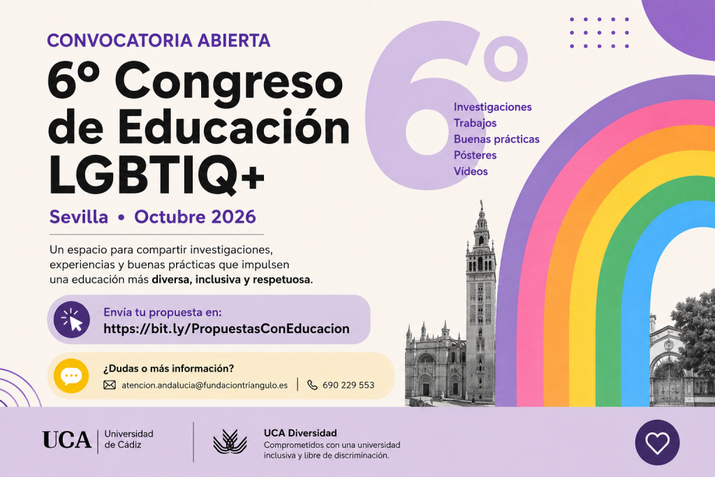 El 6.º Congreso de Educación LGBTIQ+ abre la convocatoria para presentar propuestas